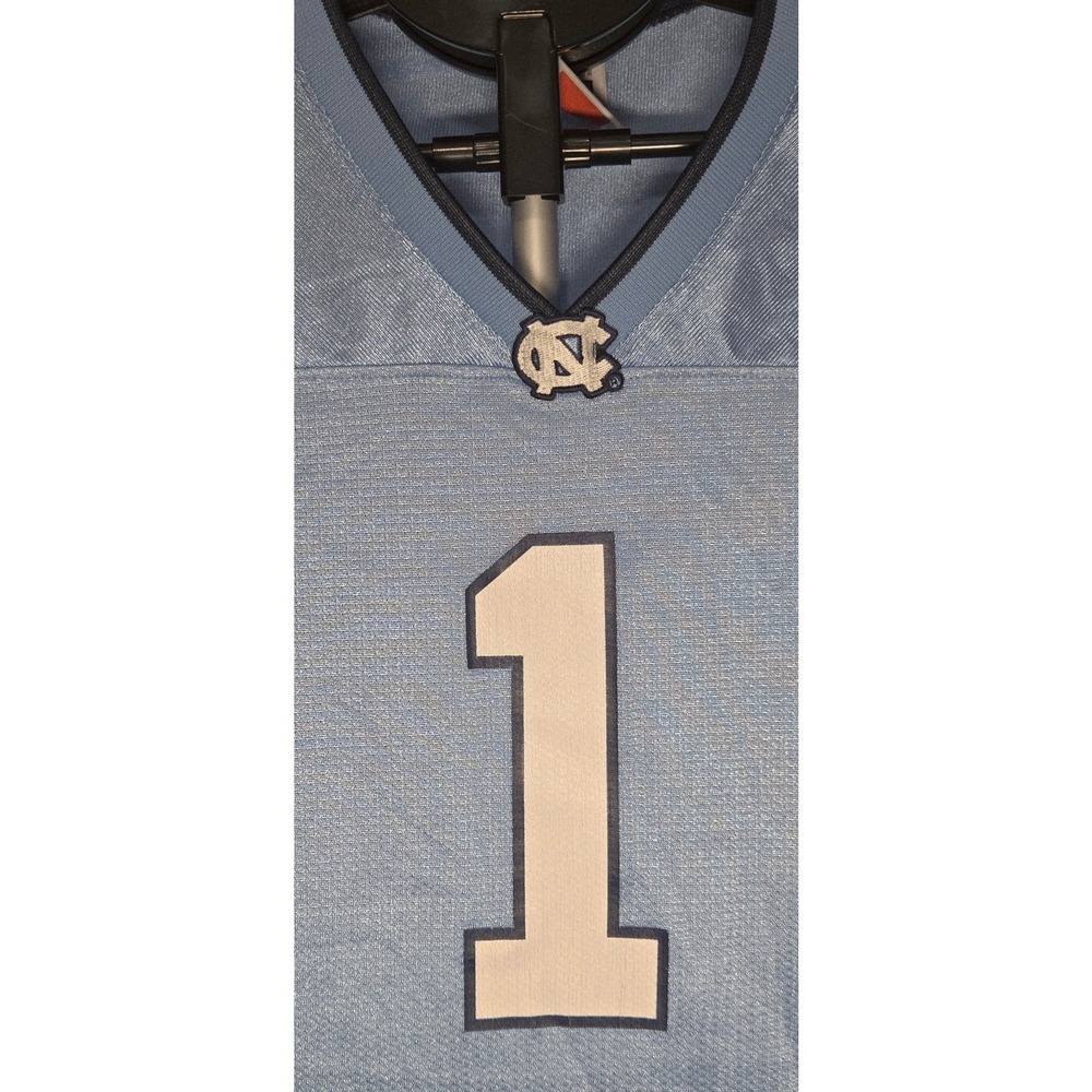 Nike Team UNC Tar Heels Jersey #1 Youth Medium Blue Football NCAA Shirt